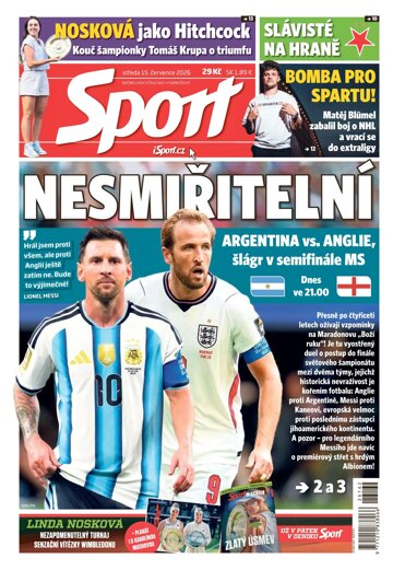 Obálka e-magazínu Sport 15.7.2026