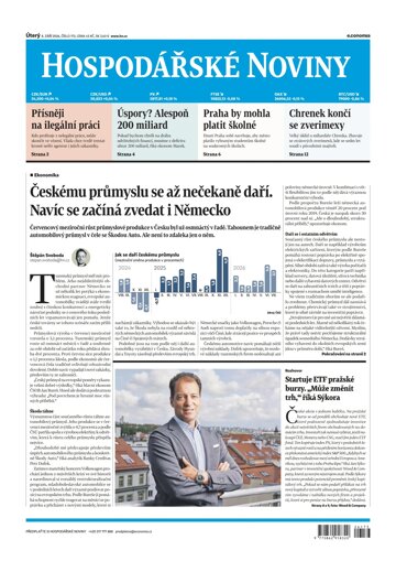Obálka e-magazínu Hospodářské noviny 173 - 8.9.2026