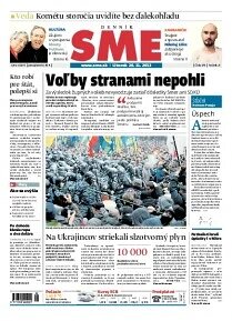Obálka e-magazínu SME 26.11.2013