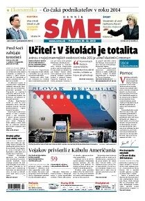 Obálka e-magazínu SME 30.12.2013