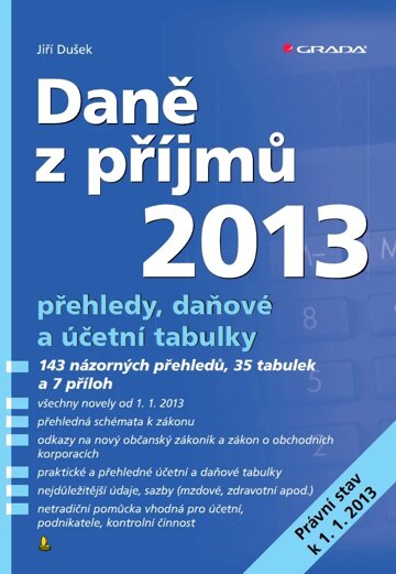 Obálka knihy Daně z příjmů 2013