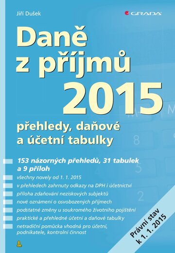 Obálka knihy Daně z příjmů 2015