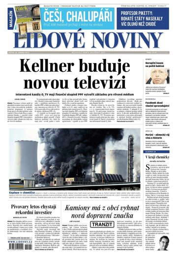 Obálka e-magazínu Lidové noviny 14.8.2015