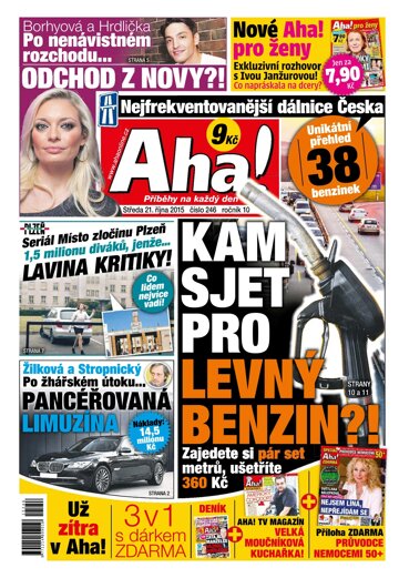 Obálka e-magazínu AHA! 21.10.2015