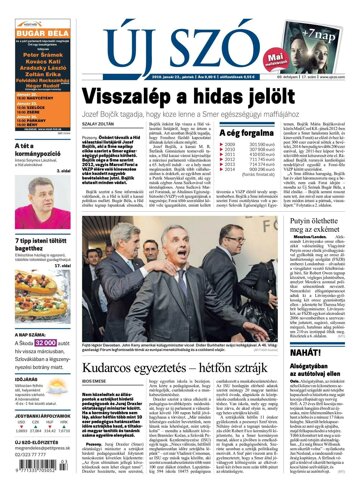 Obálka e-magazínu Új Szó 22.1.2016