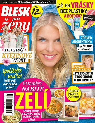 Obálka e-magazínu Blesk pro ženy 22.2.2016