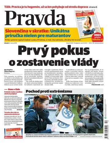 Obálka e-magazínu Pravda 8.3.2016