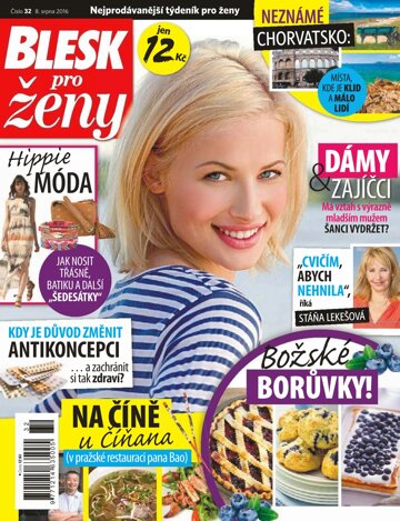 Obálka e-magazínu Blesk pro ženy 8.8.2016