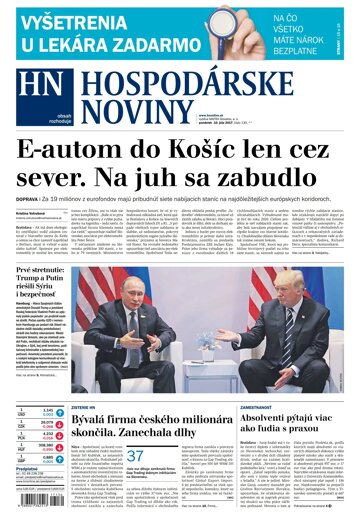 Obálka e-magazínu Hospodárske noviny 10.07.2017