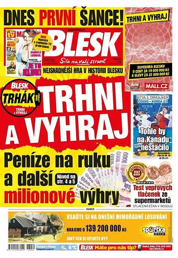 Obálka e-magazínu Blesk 16.2.2018