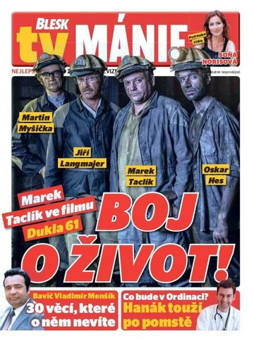 Obálka e-magazínu Blesk Tv manie 26.5.2018