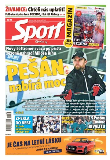Obálka e-magazínu Sport 14.6.2019
