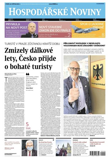 Obálka e-magazínu Hospodářské noviny 100 - 26.5.2020