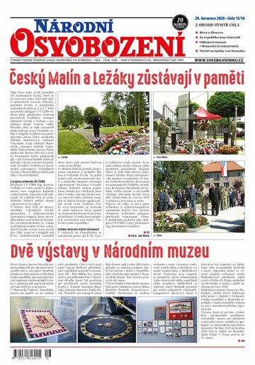 Obálka e-magazínu Národní Osvobození 15-16/2020