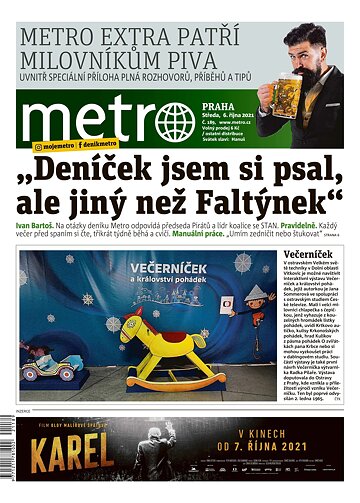 Obálka e-magazínu deník METRO 6.10.2021