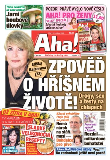 Obálka e-magazínu AHA! 12.4.2022