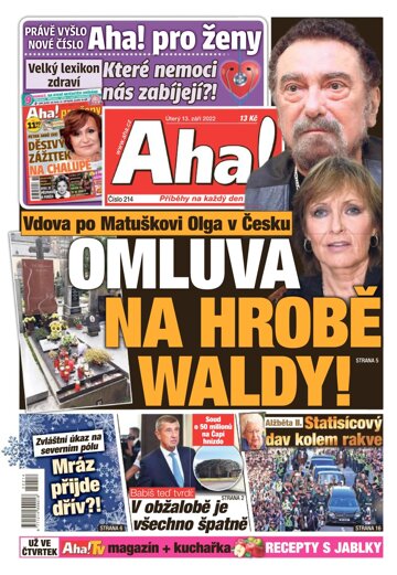 Obálka e-magazínu AHA! 13.9.2022