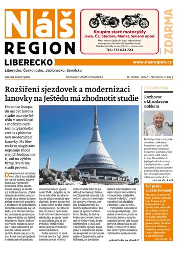 Obálka e-magazínu Náš Region - Liberecko 7/2023