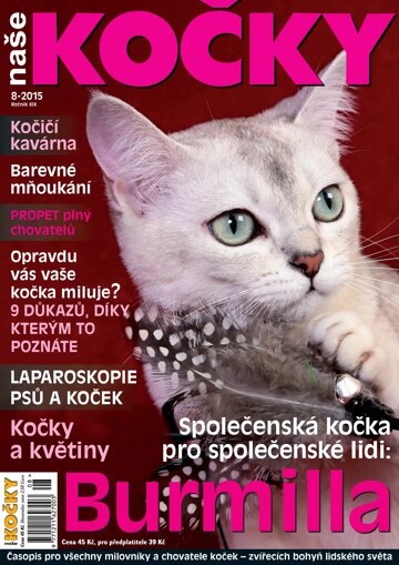 Obálka e-magazínu Naše kočky 8/2015