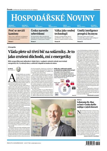 Obálka e-magazínu Hospodářské noviny 095 - 18.5.2023