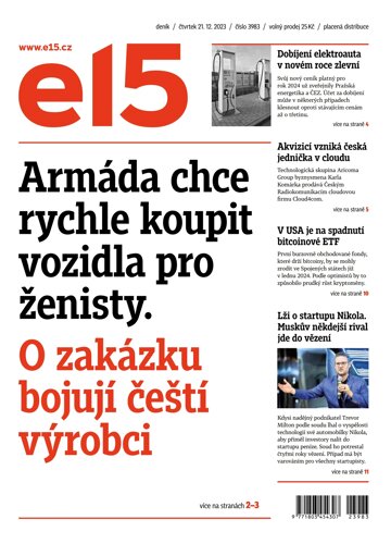 Obálka e-magazínu E15 21.12.2023