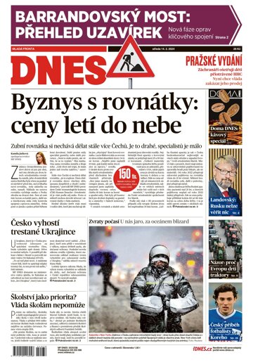 Obálka e-magazínu MF Dnes 14.2.2024