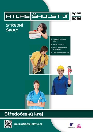 Obálka e-magazínu Atlas školství – střední školy Středočeský kraj 2025/2026
