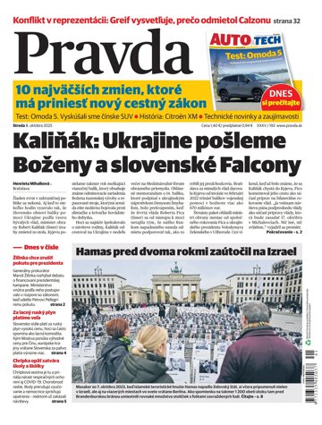 Obálka e-magazínu Pravda 08. 10. 2025