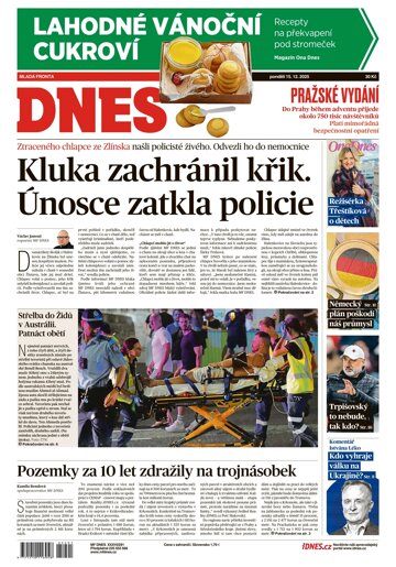 Obálka e-magazínu MF Dnes 15.12.2025