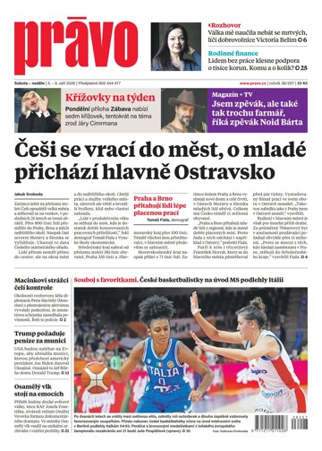 Obálka e-magazínu Deník Právo 5.9.2026