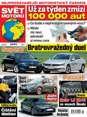 Obálka e-magazínu Svět motorů 22.6.2015