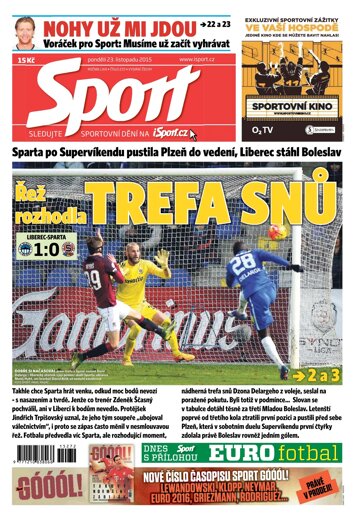 Obálka e-magazínu Sport 23.11.2015