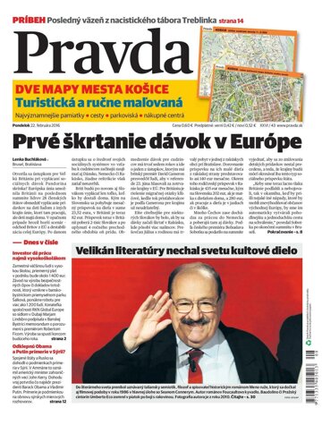 Obálka e-magazínu Pravda 22. 2. 2016