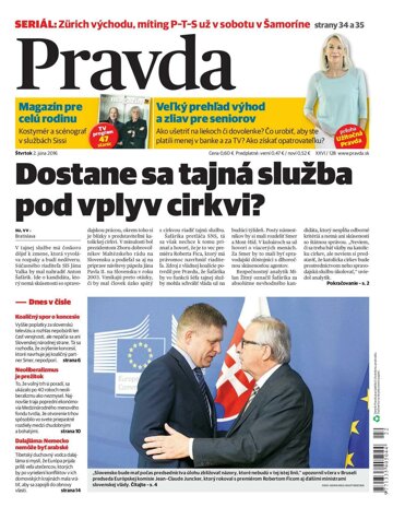 Obálka e-magazínu Pravda 2. 6. 2016
