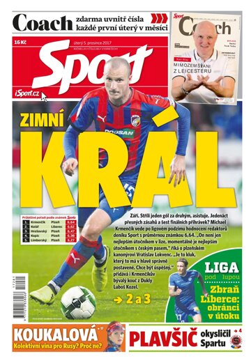 Obálka e-magazínu Sport 5.12.2017