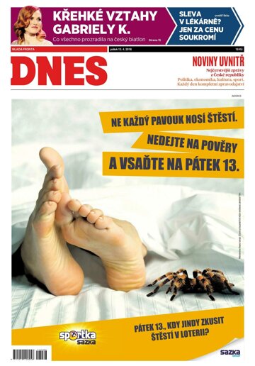 Obálka e-magazínu MF Dnes 13.4.2018