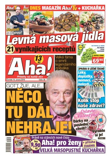 Obálka e-magazínu AHA! 14.2.2019