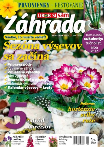 Obálka e-magazínu Záhrada 2020 01