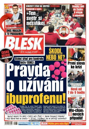 Obálka e-magazínu Blesk 20.3.2020