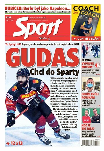 Obálka e-magazínu Sport 1.12.2020