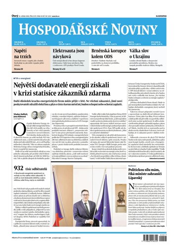 Obálka e-magazínu Hospodářské noviny 017 - 25.1.2022