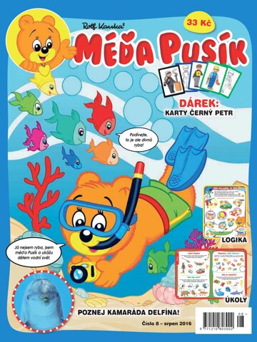 Obálka e-magazínu Méďa Pusík 8/2016