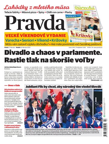 Obálka e-magazínu Pravda 17. 2. 2023