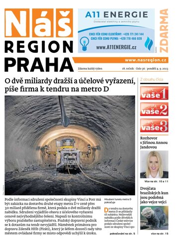 Obálka e-magazínu Náš Region - Praha 36/2023