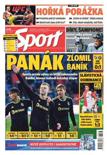 Obálka e-magazínu Sport 13.11.2023