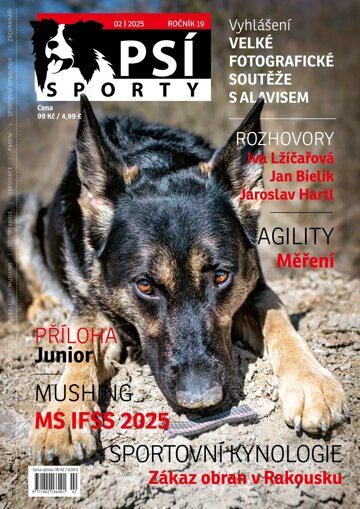 Obálka e-magazínu Psí sporty 2/2025