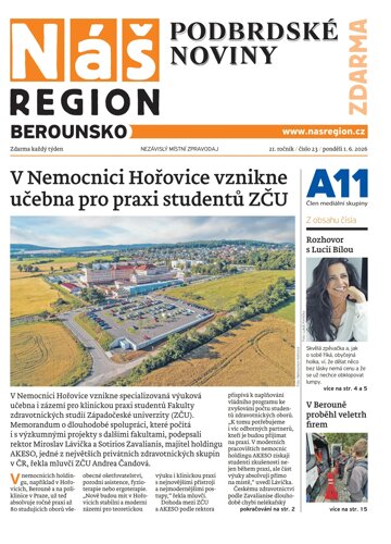 Obálka e-magazínu Náš Region - Berounsko 23/2026