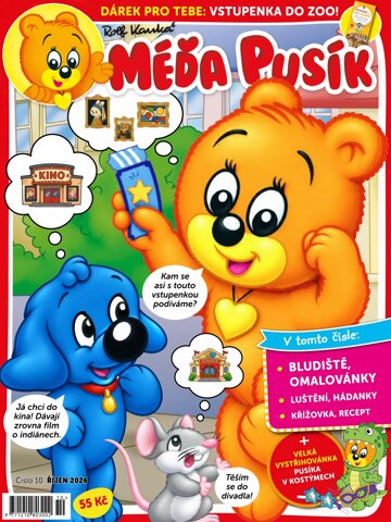 Obálka e-magazínu Méďa Pusík 10/2026