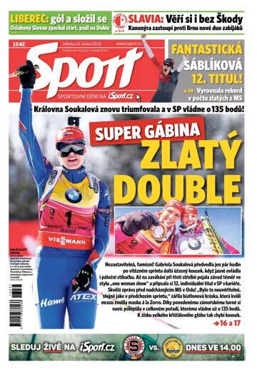 Obálka e-magazínu Sport 13.2.2016