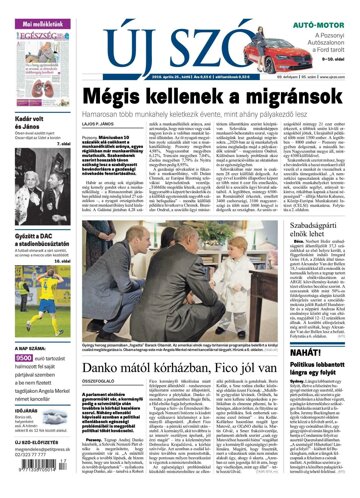 Obálka e-magazínu Új Szó 25.4.2016